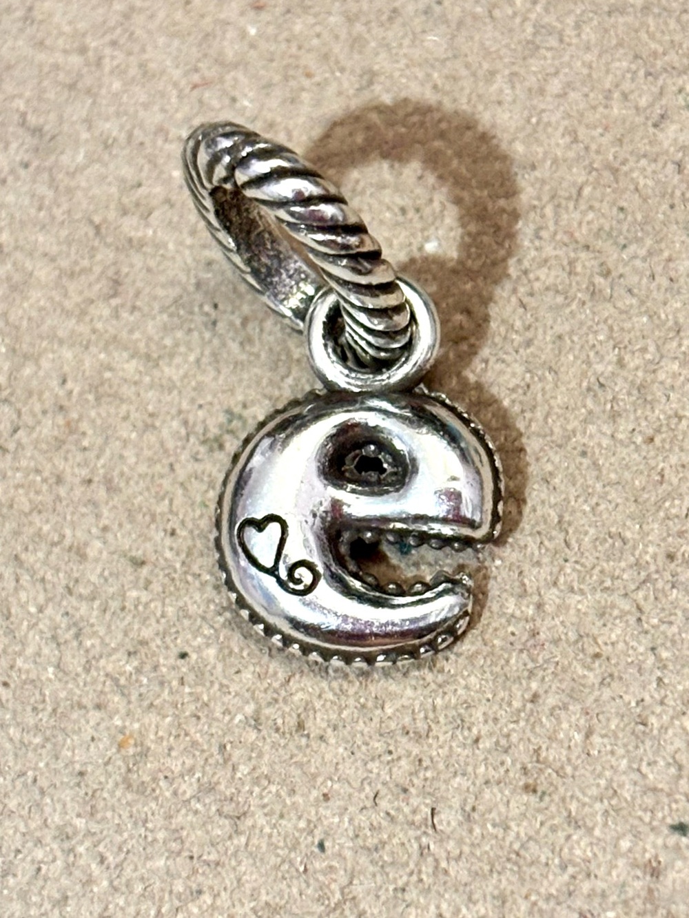🆕Listing! Brighton Alphabet Collection charm Letter e Silver initial Retired